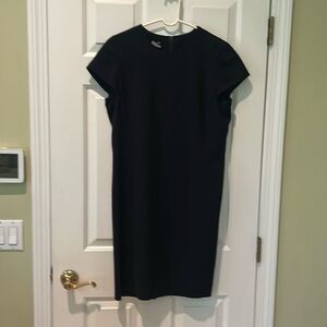 Liz Claiborne black 100% wool lined dress.